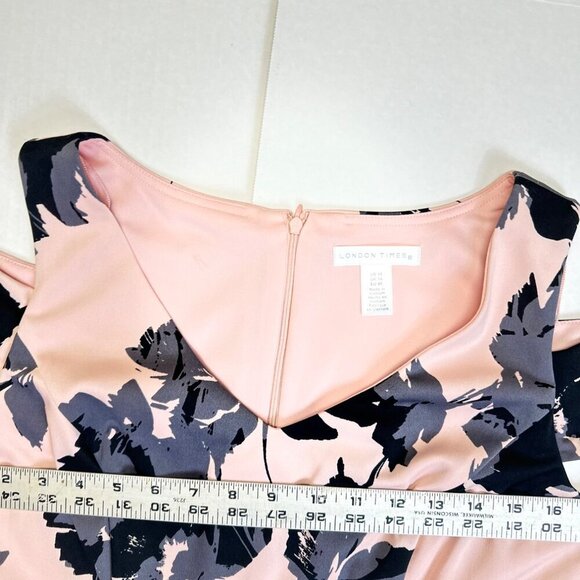 london times  midi cold shoulder euc  dress - Picture 11 of 16